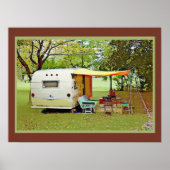 ヴィンテージバケーショントラベルトレーラーポスター ポスター (正面)