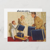 ヴィンテージバケーションファミリー懇親会パーティー 招待状 (正面/裏面)