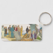 ヴィンテージバケーション、乗客クルーズ船オンデッキ キーホルダー (正面)