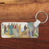 ヴィンテージバケーション、乗客クルーズ船オンデッキ キーホルダー (正面)