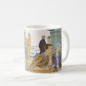 ヴィンテージバケーション、乗客クルーズ船オンデッキ コーヒーマグカップ (正面右)