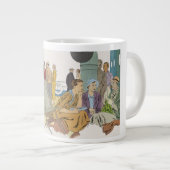 ヴィンテージバケーション、乗客クルーズ船オンデッキ ジャンボコーヒーマグカップ (正面右)