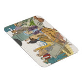 ヴィンテージバケーション、乗客クルーズ船オンデッキ マグネット (右側)