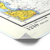 ヴィンテージバザーズ湾,ブドウ園の地図サウンド ポスター (角)