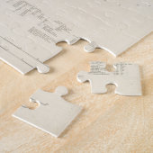 ヴィンテージバザードベイMAの地図(1876) ジグソーパズル (側面)