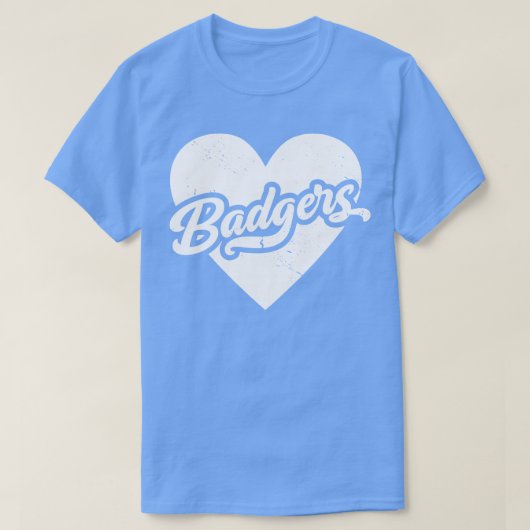 ヴィンテージバジャースクールのスピリットハイスクールマスコット Tシャツ (デザイン正面)