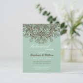 ヴィンテージバジルブルーリハーサルディナーカード 招待状 (スタンド正面)