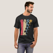 ヴィンテージバスギター Tシャツ (正面フル)