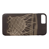 ヴィンテージバスケットボール写真iPhone 7ケース Case-Mate iPhoneケース (裏面(横))