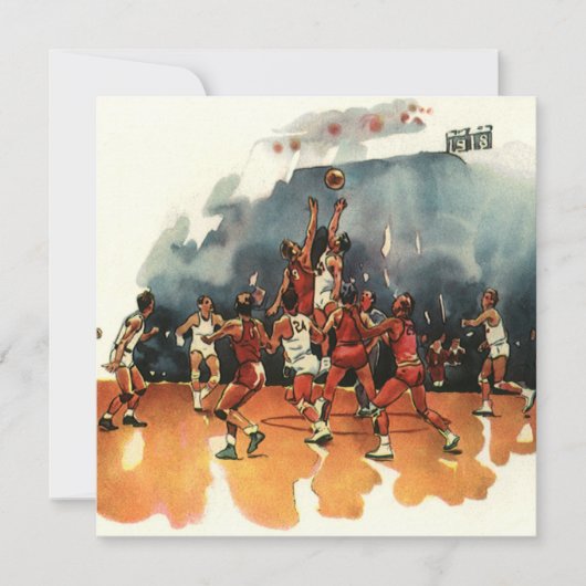 ヴィンテージバスケットボール競技、バスケットボール選手 (正面)