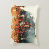 ヴィンテージバスケットボール競技、バスケットボール選手 アクセントクッション (裏面(縦))