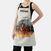 ヴィンテージバスケットボール競技、バスケットボール選手 エプロン (インサイチュ)