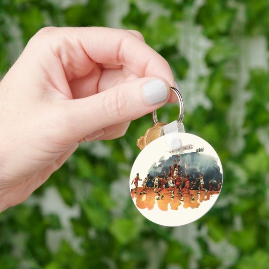 ヴィンテージバスケットボール競技、バスケットボール選手 キーホルダー (手)