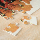 ヴィンテージバスケットボール競技、バスケットボール選手 ジグソーパズル (側面)