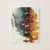 ヴィンテージバスケットボール競技、バスケットボール選手 ジグソーパズル (縦)