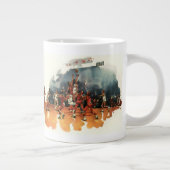 ヴィンテージバスケットボール競技、バスケットボール選手 ジャンボコーヒーマグカップ (右)