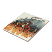 ヴィンテージバスケットボール競技、バスケットボール選手 タイル (側面)