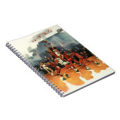 ヴィンテージバスケットボール競技、バスケットボール選手 ノートブック (右側)