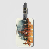 ヴィンテージバスケットボール競技、バスケットボール選手 ラゲッジタグ (正面縦)