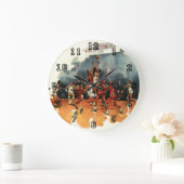 ヴィンテージバスケットボール競技、バスケットボール選手 ラージ壁時計 (ホーム)