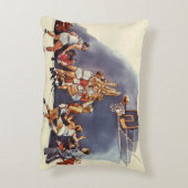 ヴィンテージバスケットボール，ゲームの選手 アクセントクッション (裏面(縦))