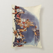 ヴィンテージバスケットボール，ゲームの選手 アクセントクッション (正面(垂直))