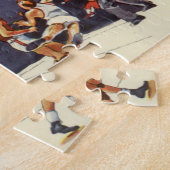 ヴィンテージバスケットボール,ゲームの選手 ジグソーパズル (側面)