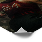 ヴィンテージバスケットボール，ゲームの選手 ポスター (角)