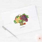 ヴィンテージバスケット – パーソナライズされた スクエアシール (封筒)