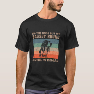 ヴィンテージバスセットハウンドドッグトレーニングおもしろい犬恋人 Tシャツ