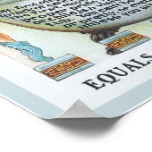 ヴィンテージバスタブ入浴勇気付けられるサポリオAd ポスター (角)