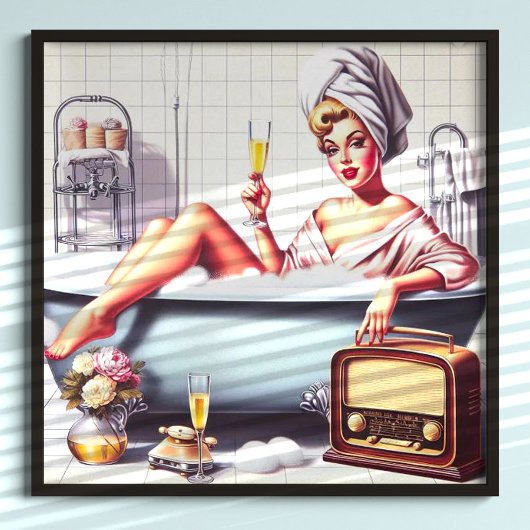 ヴィンテージバスピンアップ ポスター