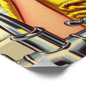 ヴィンテージバスピンアップ ポスター (角)