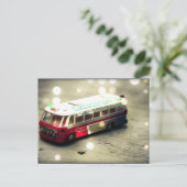 ヴィンテージバス玩具 ポストカード (スタンド正面)