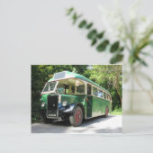 ヴィンテージバス， 1940輸送，ノスタルジア画像 ポストカード (スタンド正面)