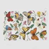 ヴィンテージバタフライとガ絵画ス ゴルフタオル (横)