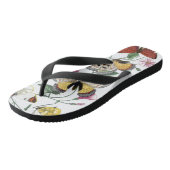 ヴィンテージバタフライとガ絵画ス ビーチサンダル (アングル)