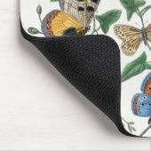 ヴィンテージバタフライとガ絵画ス マウスパッド (コーナー)