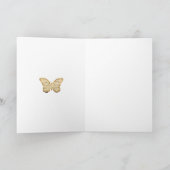 ヴィンテージバタフライイースターグリーティングカード シーズンカード (内部)