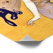 ヴィンテージバタフライウィングスフェアリー妖精ブロンドヘア ポスター (角)