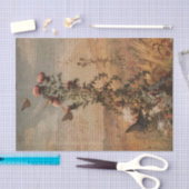 ヴィンテージバタフライエフェメラ 薄葉紙 (クラフト)