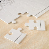 ヴィンテージバタフライオールドイラストレーションアート ジグソーパズル (側面)