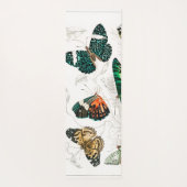 ヴィンテージバタフライオールドイラストレーションアート ヨガマット (裏面)