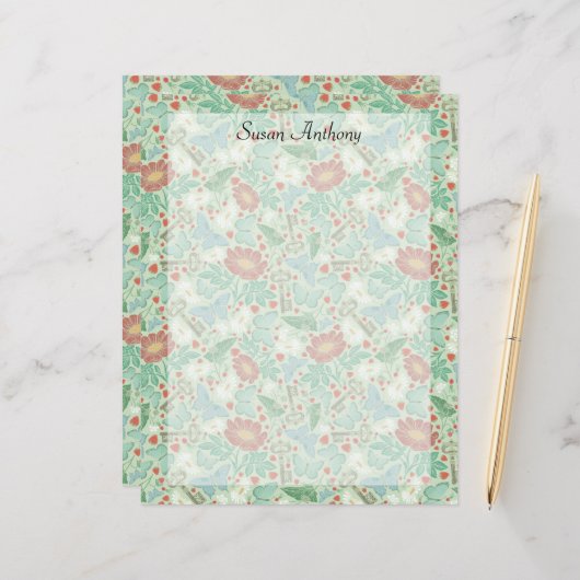 ヴィンテージバタフライオールド鍵デイジーライト紙 (正面/裏面インサイチュ)