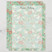 ヴィンテージバタフライオールド鍵デイジーライト紙 (正面/裏面)