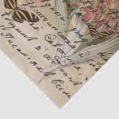 ヴィンテージバタフライスクリプトの切り離しティッシュペーパー 薄葉紙 (詳細)