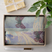 ヴィンテージバタフライスクロールデコページティッシュペーパー 薄葉紙 (ギフト)