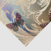 ヴィンテージバタフライスクロールデコページティッシュペーパー 薄葉紙 (詳細)