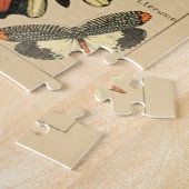 ヴィンテージバタフライパピロンオールドイラストレーションアート ジグソーパズル (側面)