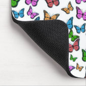 ヴィンテージバタフライパピロンオールドイラストレーションアート マウスパッド (コーナー)